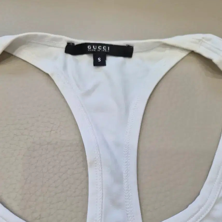 [BUNJANG] Gucci White Tank Top / GUCCI 구찌 정품 여성 화이트 탱크탑