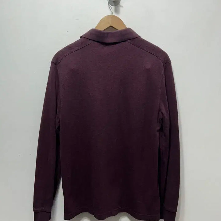 [BUNJANG] HAZZYS Burgundy Long Sleeve Polo Shirt (Size 100) / HAZZYS 헤지스 버건디 긴팔 폴로티 100사이즈