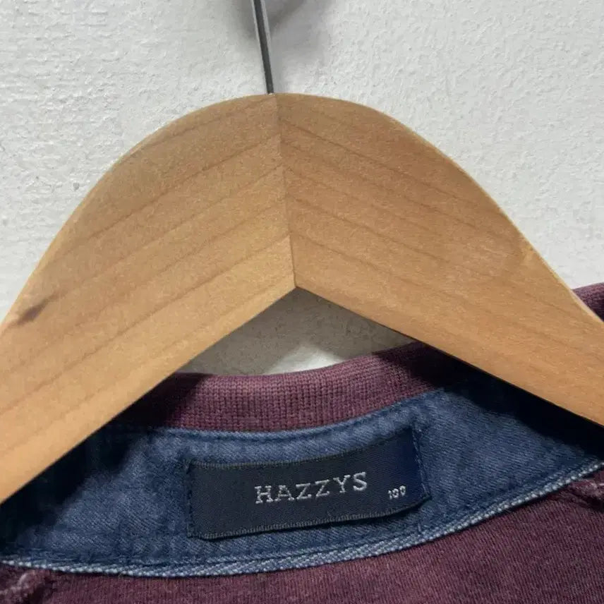 [BUNJANG] HAZZYS Burgundy Long Sleeve Polo Shirt (Size 100) / HAZZYS 헤지스 버건디 긴팔 폴로티 100사이즈