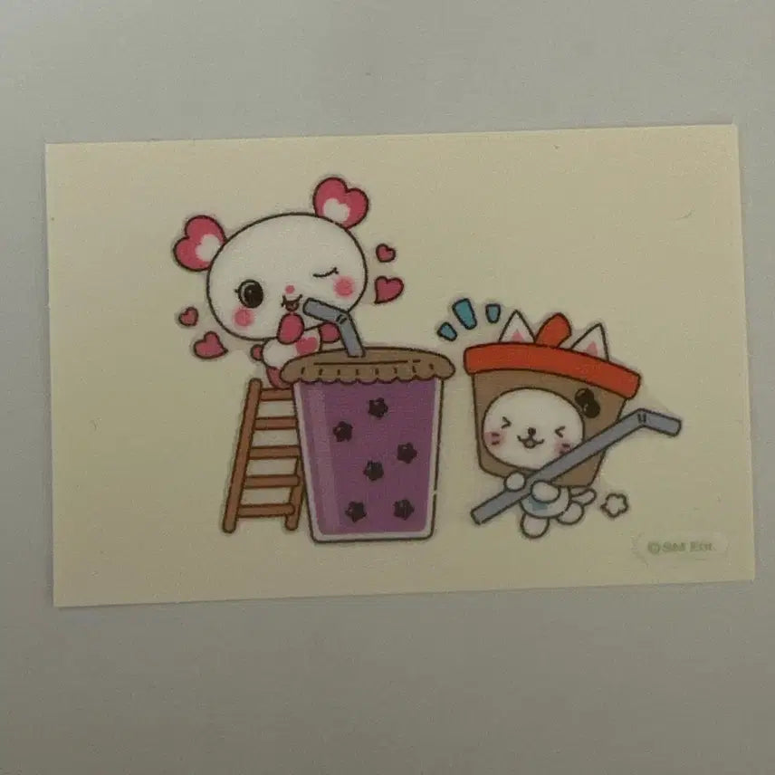 [BUNJANG] Wish Bakery Pangyi Bubble Cat Sticker / 위시베이커리 팡이 버블냥 띠부씰