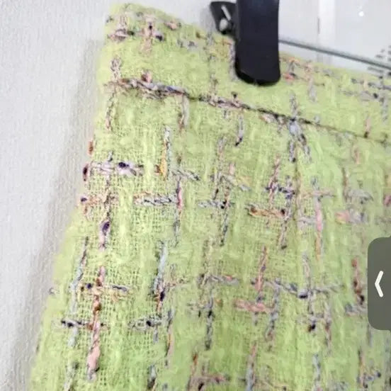 [BUNJANG] Tweed Skirt - Light Green, Size 66 / 트위드 스커트 연두색 66
