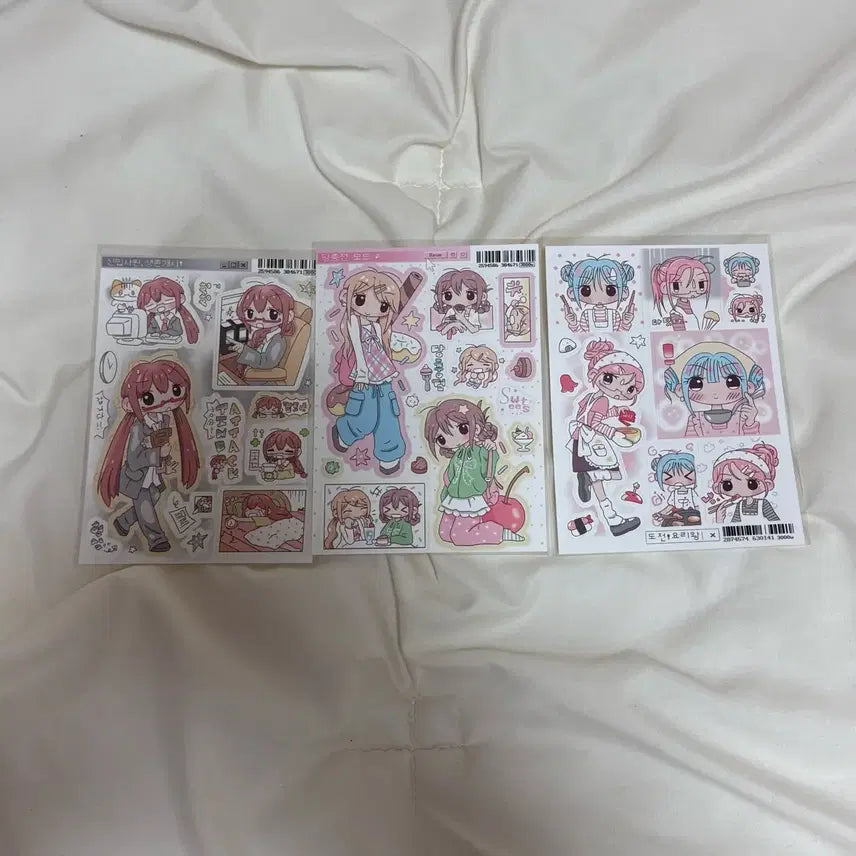 [BUNJANG] DIY Sticker Bundle Set / (가격인하) 다꾸스티커 45종 폴꾸 마테띵 페어 통판 키스컷 소녀 배경지