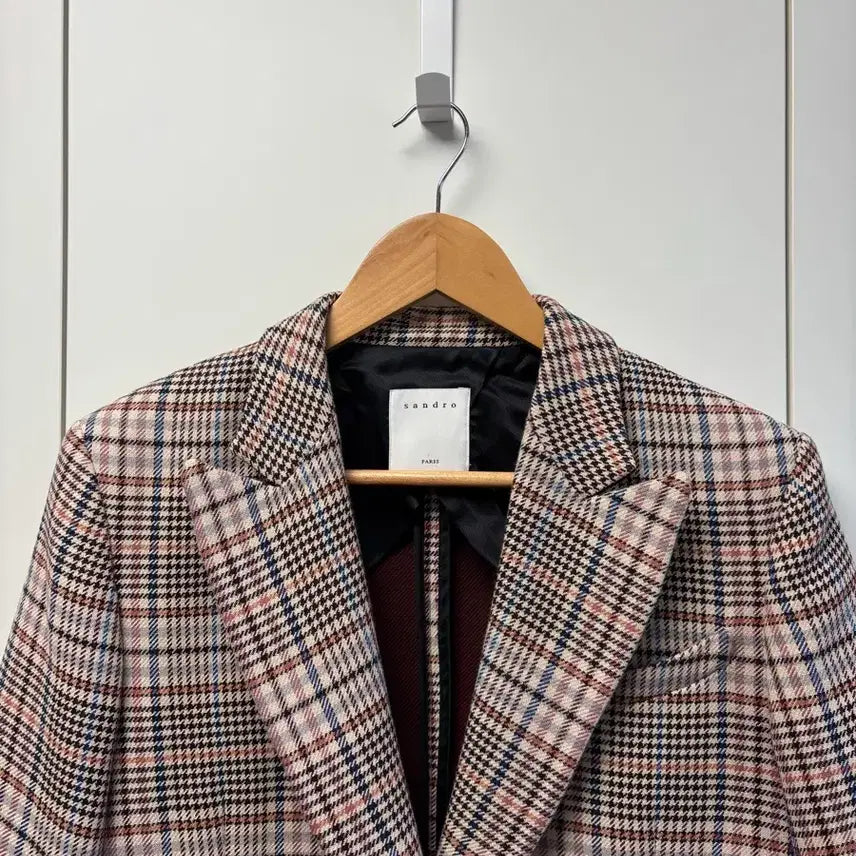 [BUNJANG] Sandro Checkered Blazer Jacket / 산드로 체크 자켓