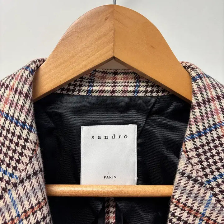 [BUNJANG] Sandro Checkered Blazer Jacket / 산드로 체크 자켓