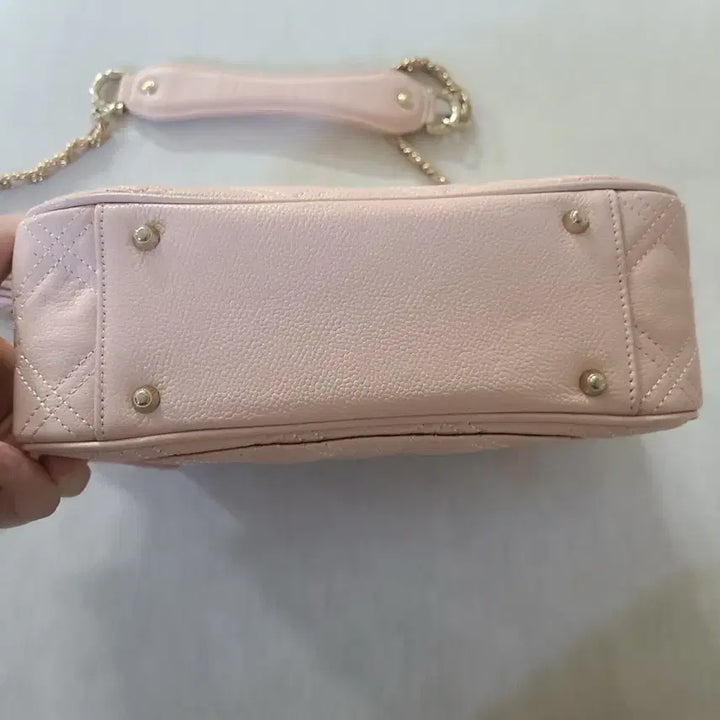 [BUNJANG] METROCITY Pink Quilted Chain Bag / 메트로시티 퀼팅 체인백 핑크