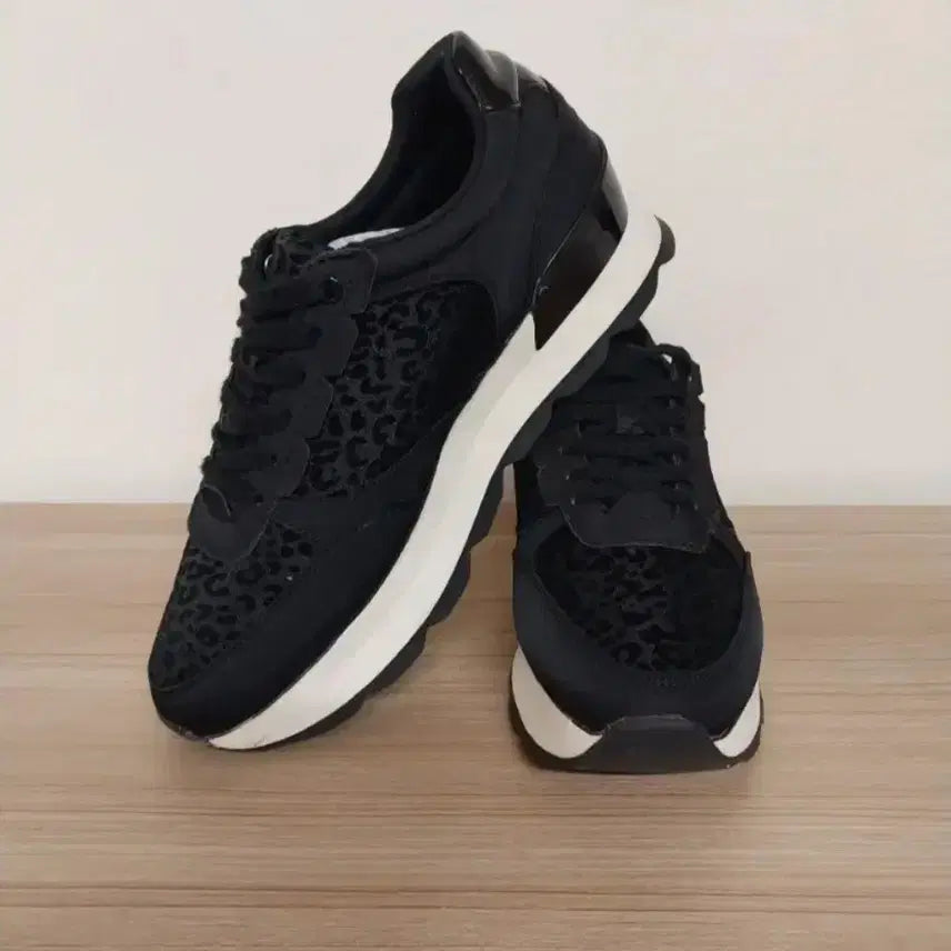 [BUNJANG] ZARA Animal Print Platform Sneakers (245) / 여성 자라 애니멀 프린트 키높이 스니커즈, (245)
