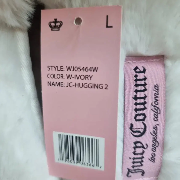 [BUNJANG] Juicy Couture Ivory Crown Slippers / [해외직구] 왕관 아이버리 Juicy Couture 쥬시꾸뛰르 털 슬리퍼