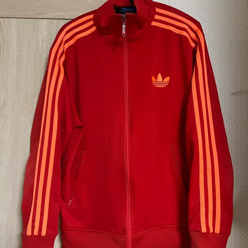 [BUNJANG] Adidas Firebird Track Top Red Orange / 아디다스 구파이어버드 레드오렌지 져지 트랙탑 구파버 y2k