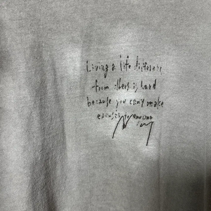 [BUNJANG] Anselm Message Long Sleeve Gray / [1]안셀름 메시지 롱슬리브 그레이 팝니다