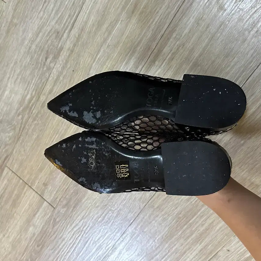 [BUNJANG] TOGA PULLA Mesh Strap Shoes Black / TOGA PULLA 메쉬 스트랩 슈즈 블랙