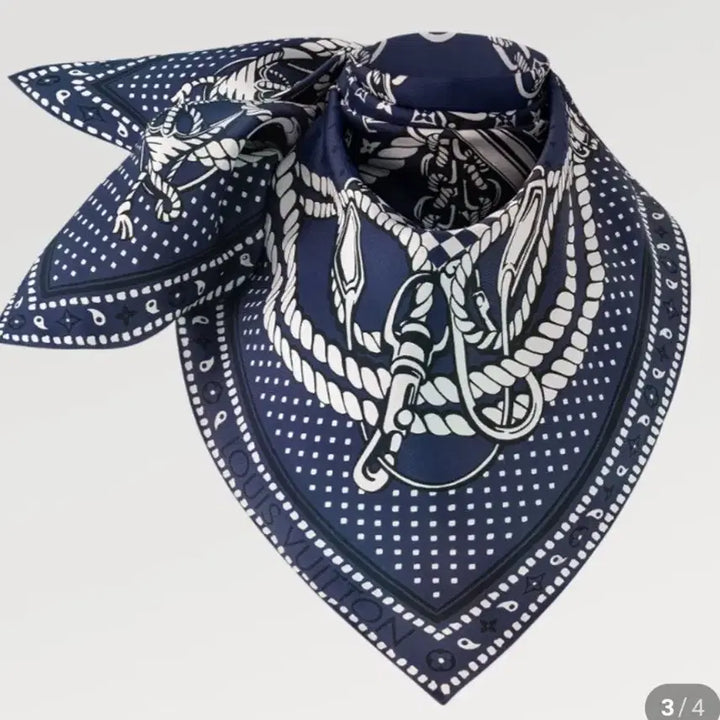 [BUNJANG] Louis Vuitton Silk Square Scarf 70x70 / 루이비통 실크 스퀘어 70X70 풀박스