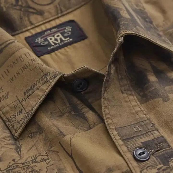 [BUNJANG] RRL Photo Print Twill Work Shirt M / [RRL 더블알엘] (새상품)포토프린트 트윌 워크셔츠 M(정가61.9만)