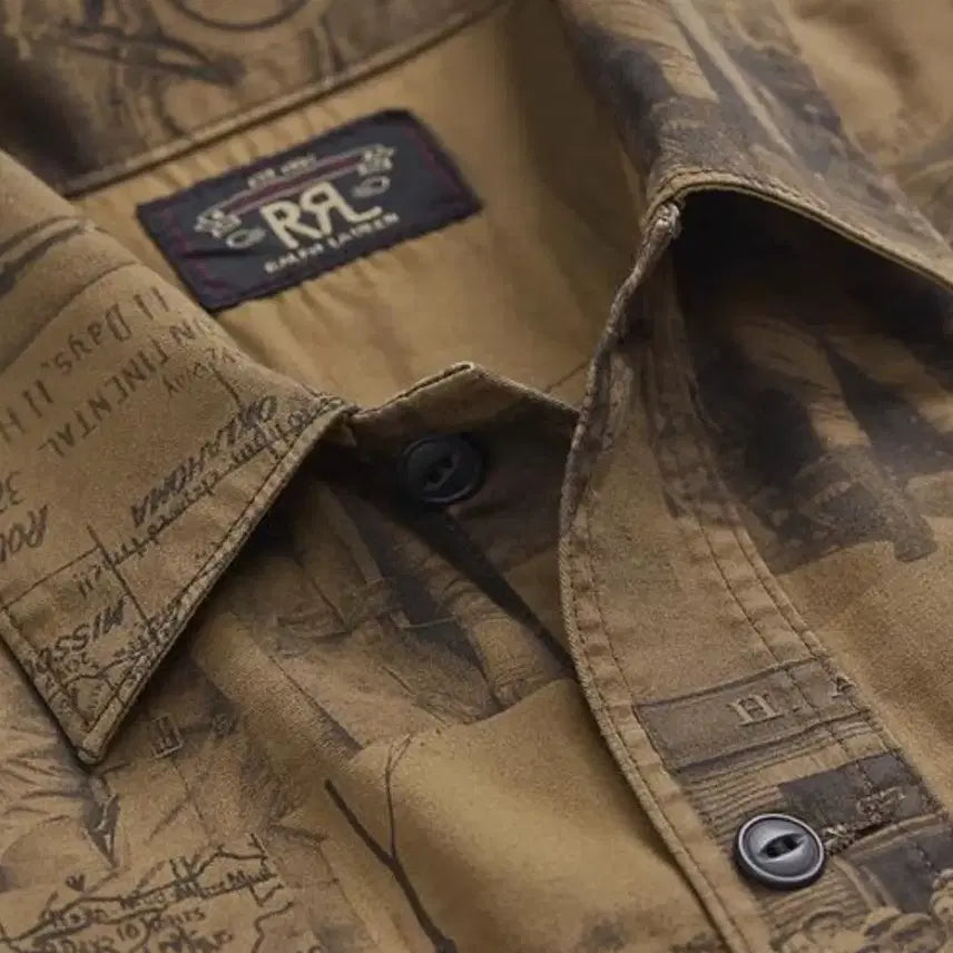 [BUNJANG] RRL Photo Print Twill Work Shirt M / [RRL 더블알엘] (새상품)포토프린트 트윌 워크셔츠 M(정가61.9만)