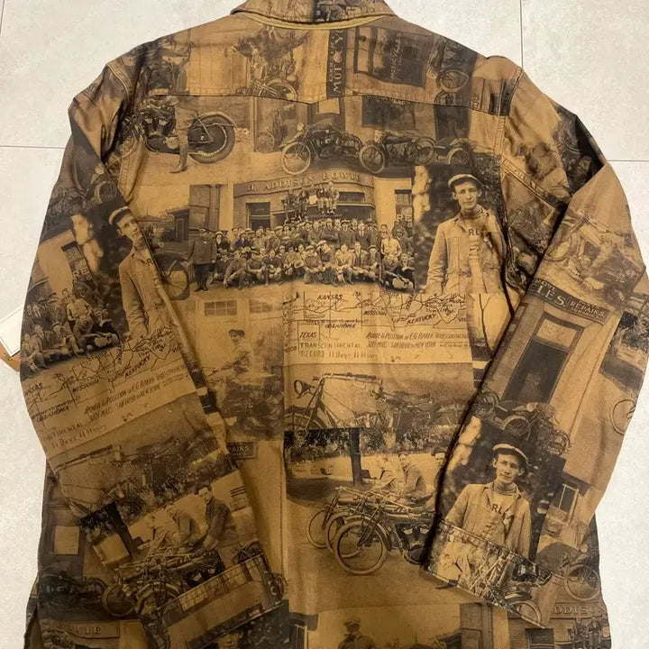 [BUNJANG] RRL Photo Print Twill Work Shirt M / [RRL 더블알엘] (새상품)포토프린트 트윌 워크셔츠 M(정가61.9만)