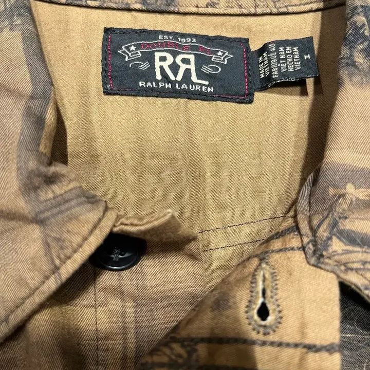 [BUNJANG] RRL Photo Print Twill Work Shirt M / [RRL 더블알엘] (새상품)포토프린트 트윌 워크셔츠 M(정가61.9만)