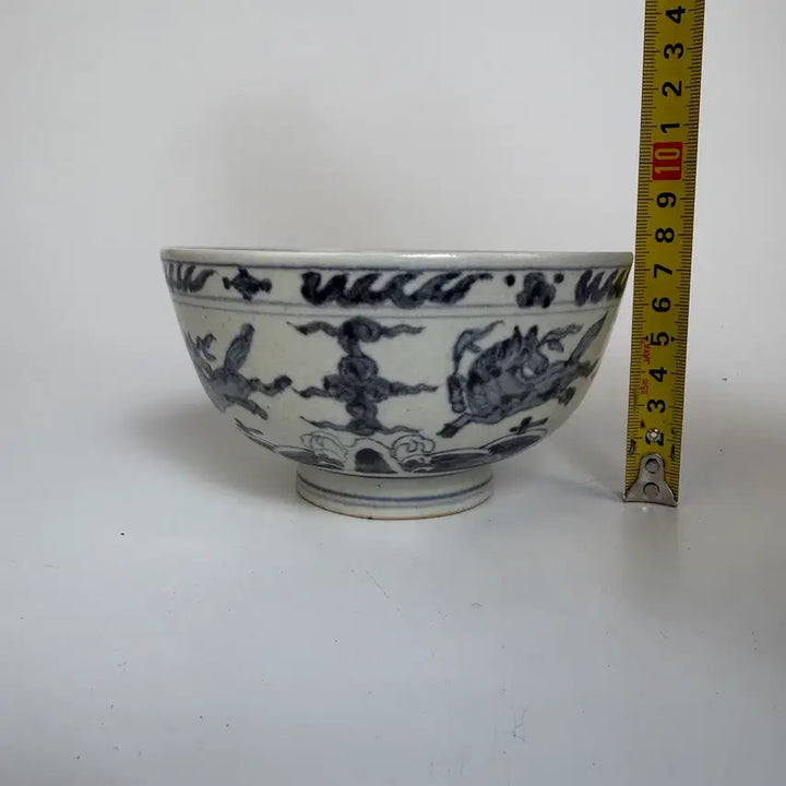 [BUNJANG] Blue and White Porcelain with Sea and Dragon Motif / 청화 해수신수문 완