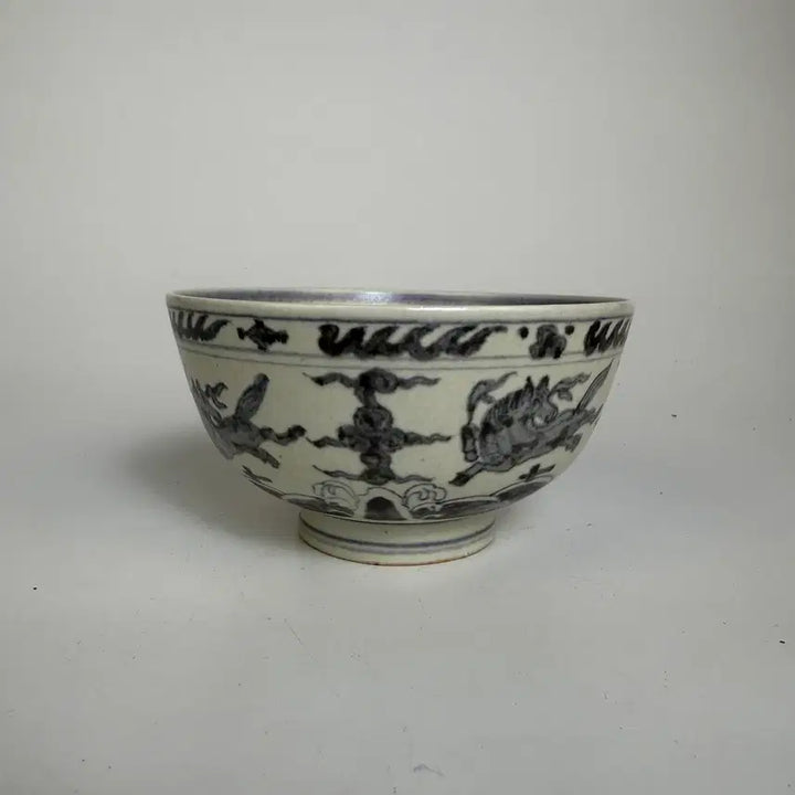 [BUNJANG] Blue and White Porcelain with Sea and Dragon Motif / 청화 해수신수문 완