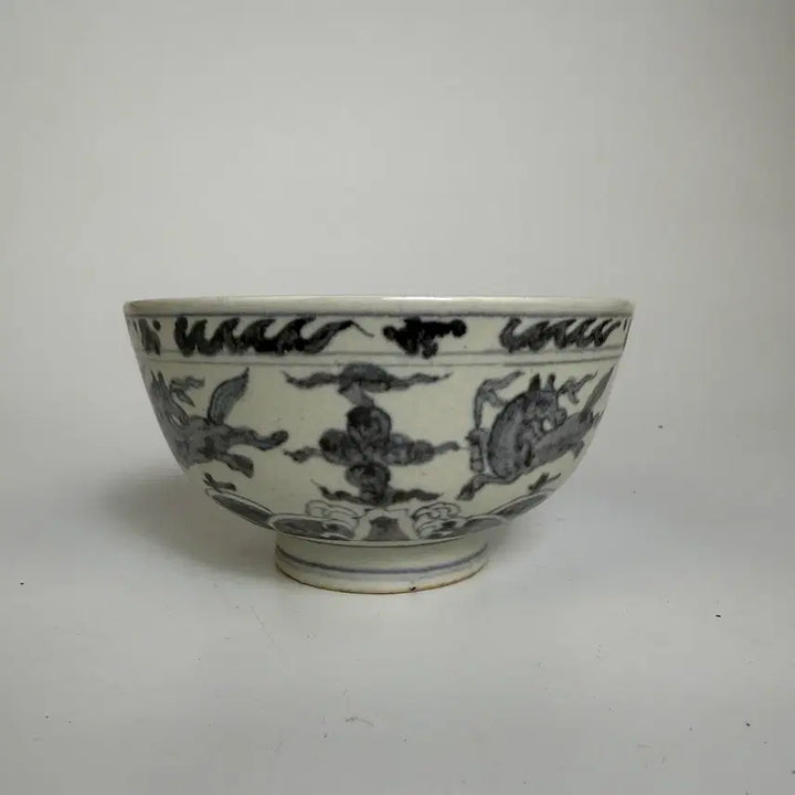 [BUNJANG] Blue and White Porcelain with Sea and Dragon Motif / 청화 해수신수문 완