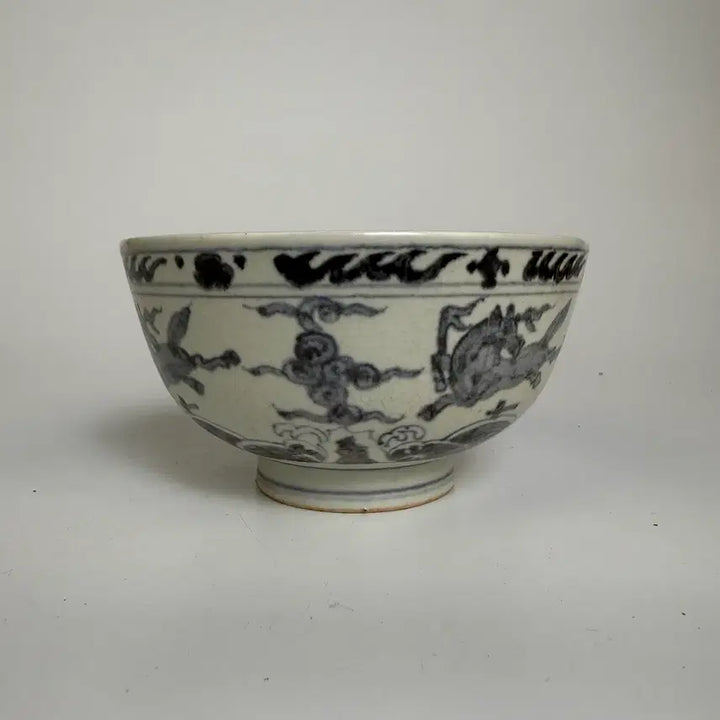 [BUNJANG] Blue and White Porcelain with Sea and Dragon Motif / 청화 해수신수문 완