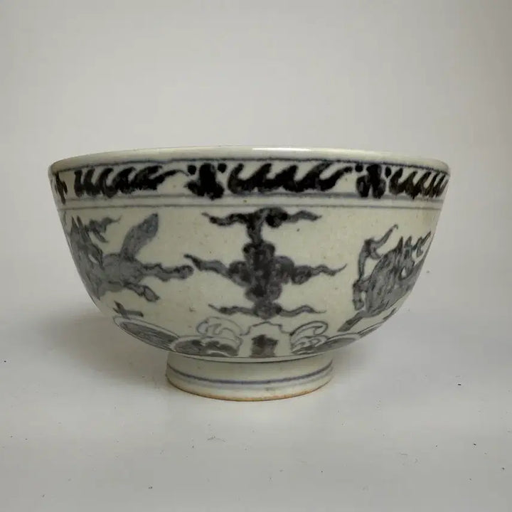 [BUNJANG] Blue and White Porcelain with Sea and Dragon Motif / 청화 해수신수문 완