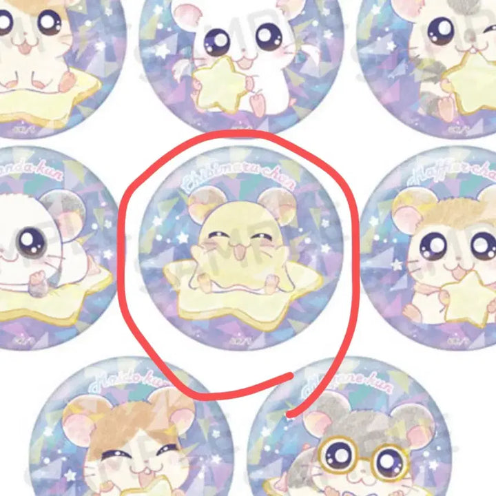 [BUNJANG] Hamster Twins MiniMini Collection Badge Set / 교환))햄토리 트윙클 드림즈/그려낸 캔뱃지 (팬더, 쿨쿨이) ->미니미니