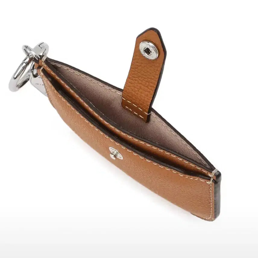 [BUNJANG] Jill Stuart Card Holder / (새상품) 질스튜어트 카드지갑 브라운 소가죽 카드지갑 겸 참장식