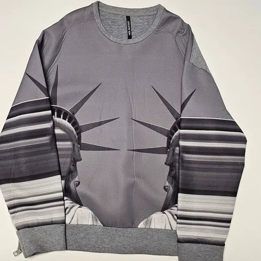 [BUNJANG] Neil Barrett Statue of Liberty Print Sweatshirt / 닐바렛 자유의 여신상 프린팅 맨투맨