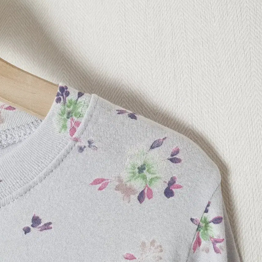 [BUNJANG] Vintage Floral Print Top / (새) 빈티지 플라워 티
