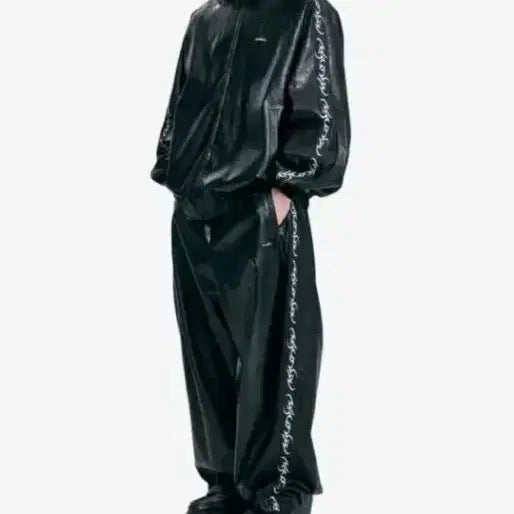 [BUNJANG] AJO BY AJO Black Leather Jacket (L) and Pants (M) / 아조바이아조 레더자켓L사이즈,바지M사이즈