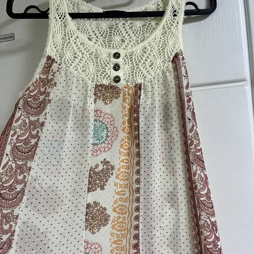 [BUNJANG] Patchwork Sleeveless / 패치워크 슬리브리스