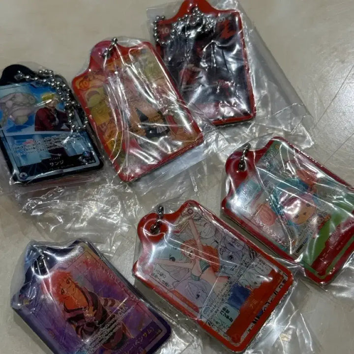 [BUNJANG] One Piece Card Game Bundle Set Keychains / (6개 일괄)원피스 카드게임 키링