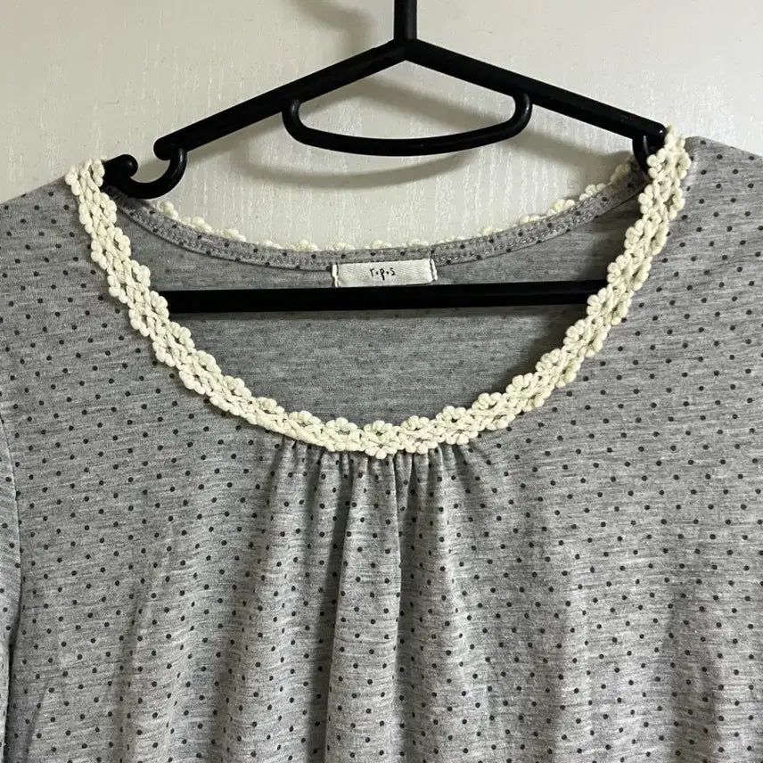 [BUNJANG] Vintage Dot Inner Top / 빈티지 도트 이너