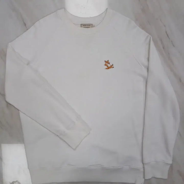 [BUNJANG] Maison Kitsune Fox Patch Sweatshirt / [정품 파격가] 메종키츠네 남성 여성공용 폭스패치 맨투맨 긴팔티 L사이즈