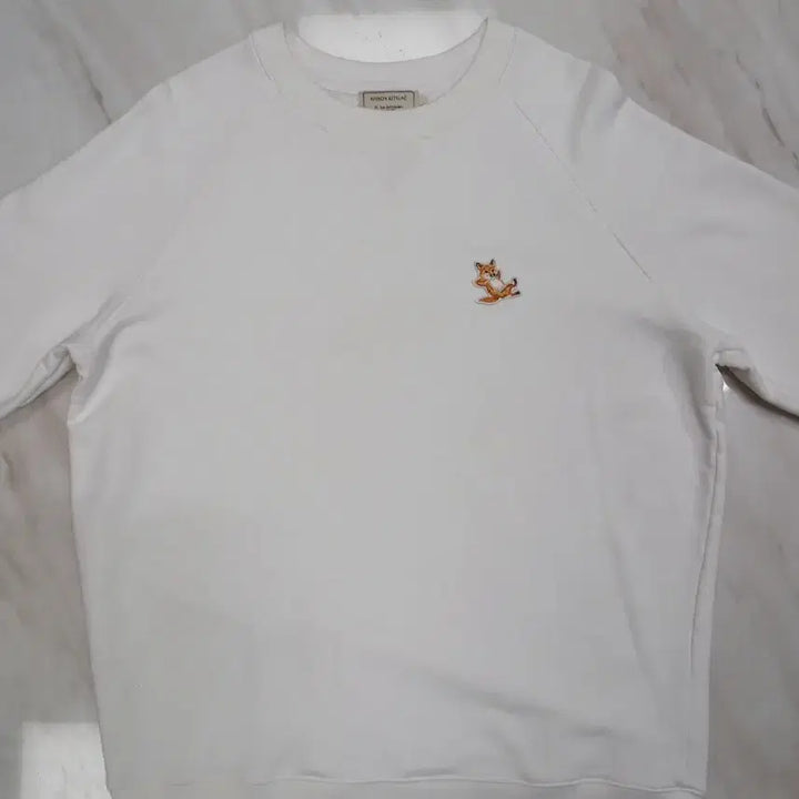 [BUNJANG] Maison Kitsune Fox Patch Sweatshirt / [정품 파격가] 메종키츠네 남성 여성공용 폭스패치 맨투맨 긴팔티 L사이즈