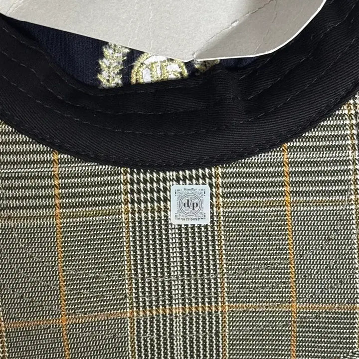 [BUNJANG] Depound Golden Check Baseball Cap / 드파운드 골덴 체크 배색 볼캡