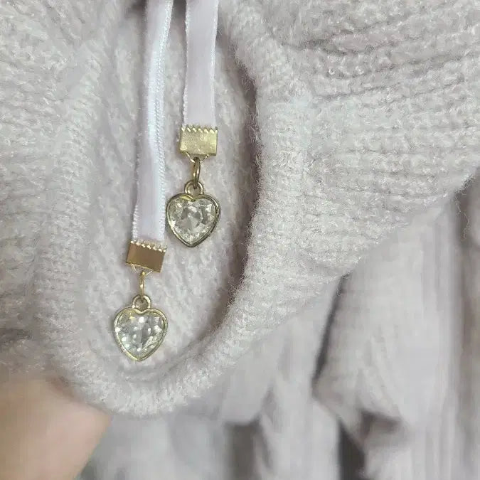 [BUNJANG] Liz Lisa Open Shoulder Knit Top / 리즈리사 오픈숄더 니트 핑크