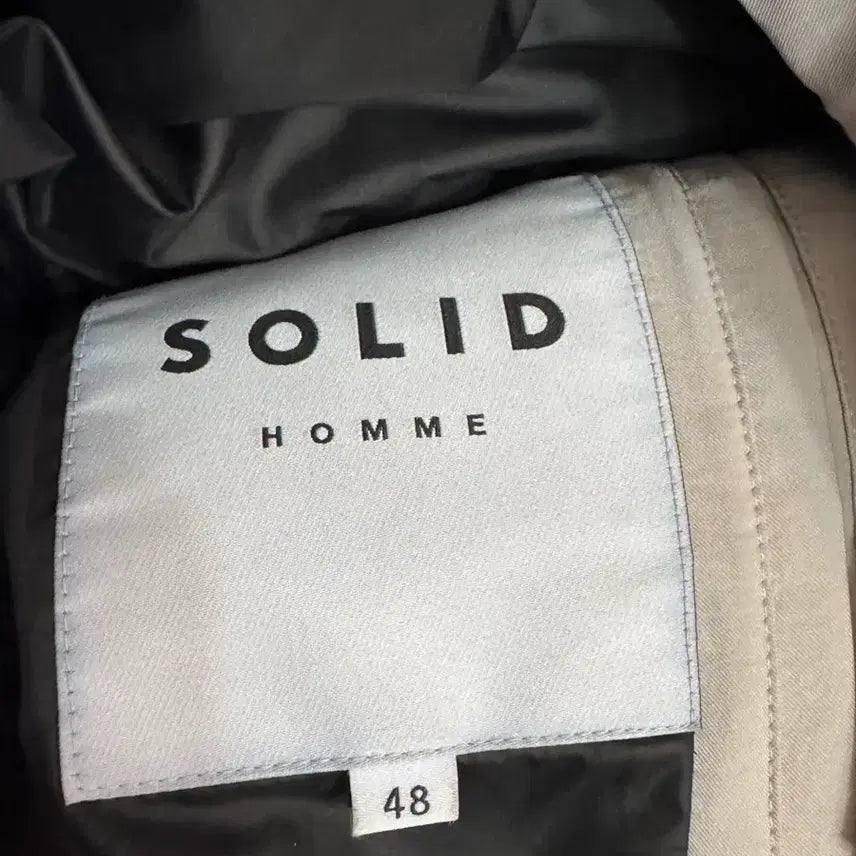 [BUNJANG] Solid Homme 118 Padded Jacket Beige / 22FW 솔리드옴므 118패딩 48 베이지