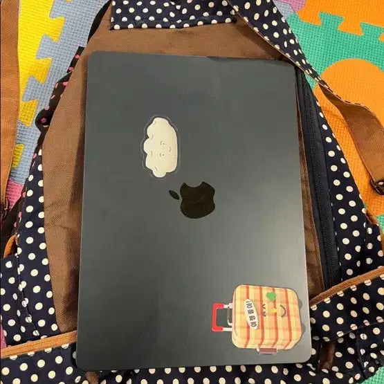 [BUNJANG] Navy Dot Mori Girl Backpack / 네이비 도트 모리걸 백팩