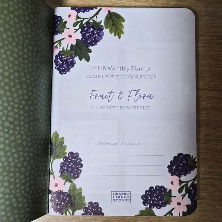 [BUNJANG] 2026 Cherry Monthly Planner Diary / 2026 체리 Monthly Planner 다이어리