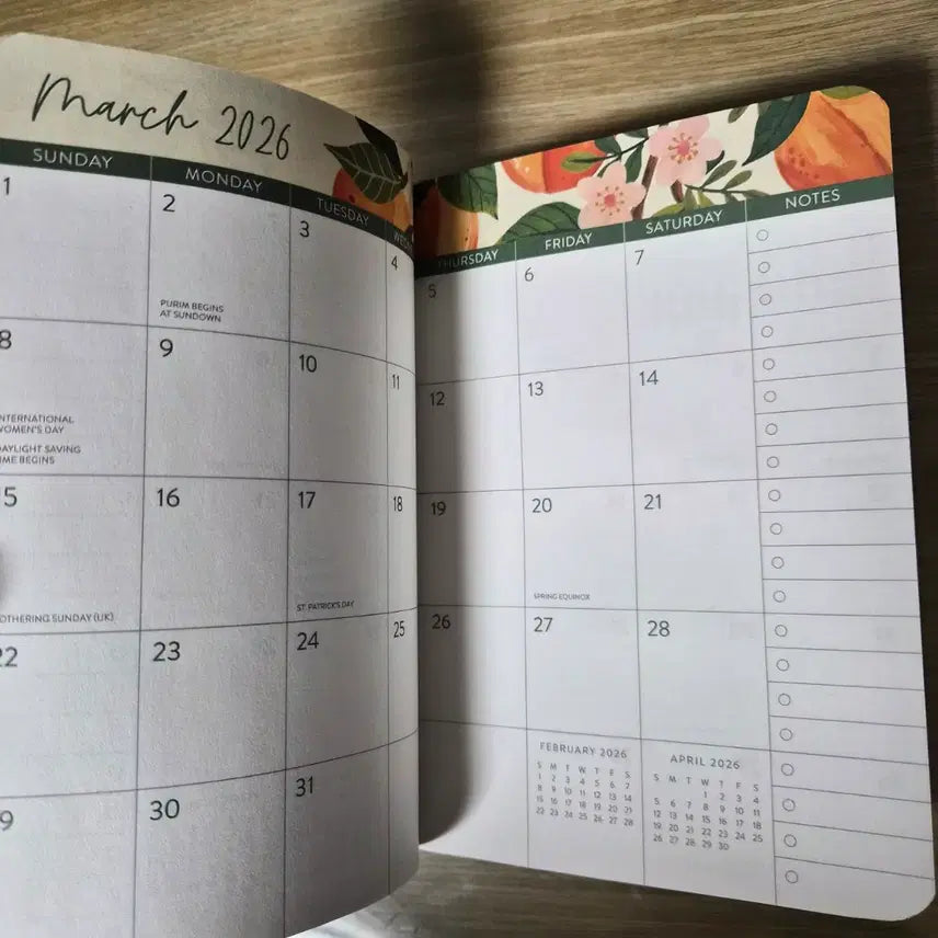 [BUNJANG] 2026 Cherry Monthly Planner Diary / 2026 체리 Monthly Planner 다이어리