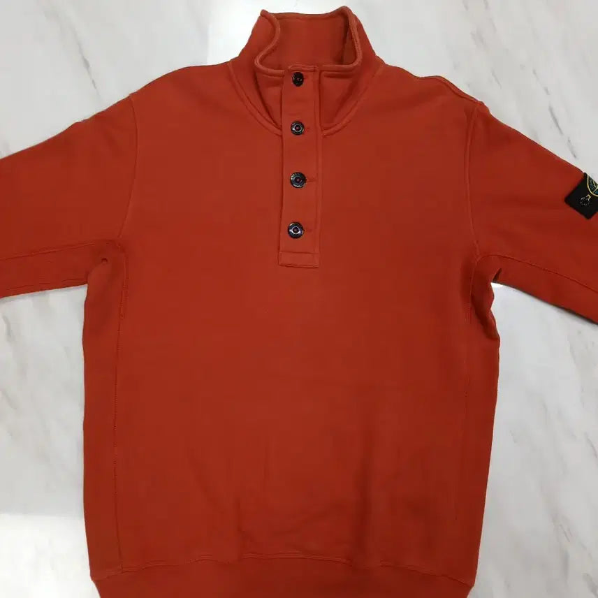 [BUNJANG] Stone Island Half-Zip Pullover / [정품 파격가] 스톤아일랜드 남성 여성공용 면 100% 반집업 L 100