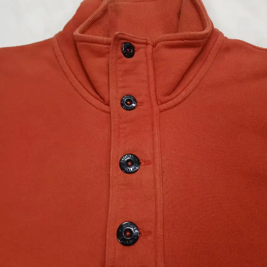 [BUNJANG] Stone Island Half-Zip Pullover / [정품 파격가] 스톤아일랜드 남성 여성공용 면 100% 반집업 L 100