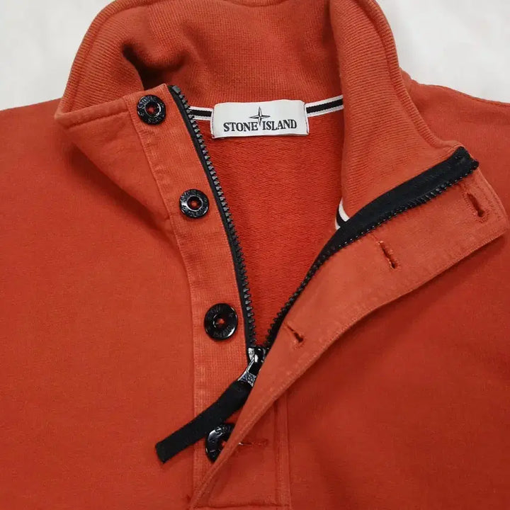 [BUNJANG] Stone Island Half-Zip Pullover / [정품 파격가] 스톤아일랜드 남성 여성공용 면 100% 반집업 L 100