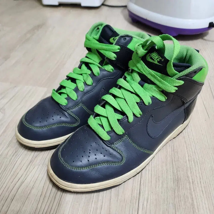 [BUNJANG] Nike Dunk High Anthracite Black Volt Sneakers / 나이키 덩크 하이 안트라사이트 블랙볼트 255mm