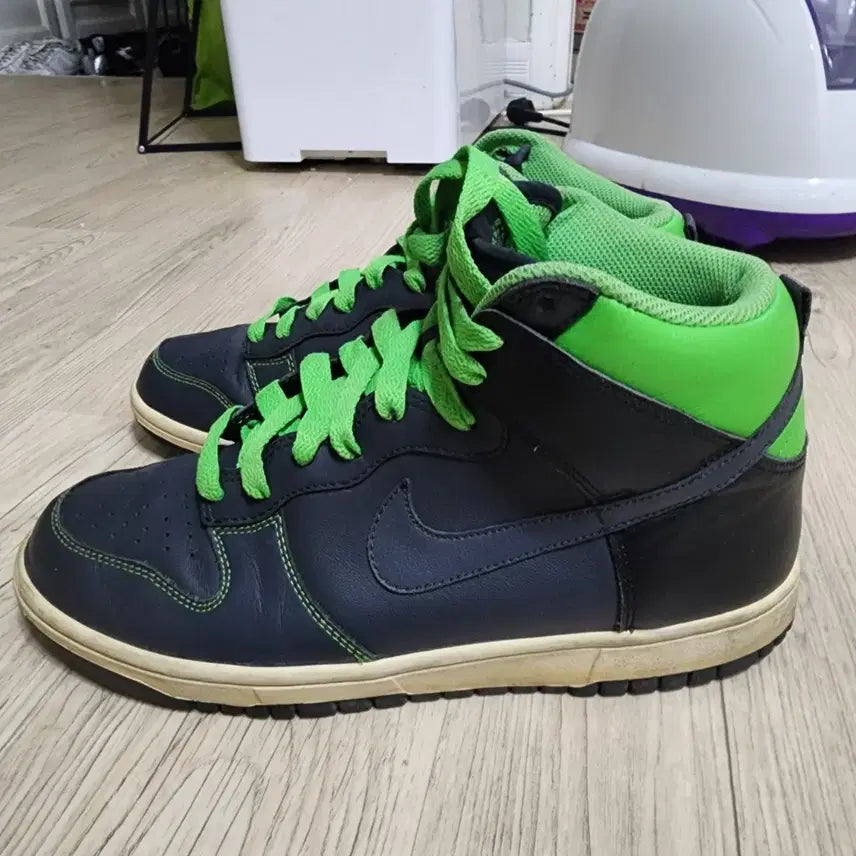 [BUNJANG] Nike Dunk High Anthracite Black Volt Sneakers / 나이키 덩크 하이 안트라사이트 블랙볼트 255mm