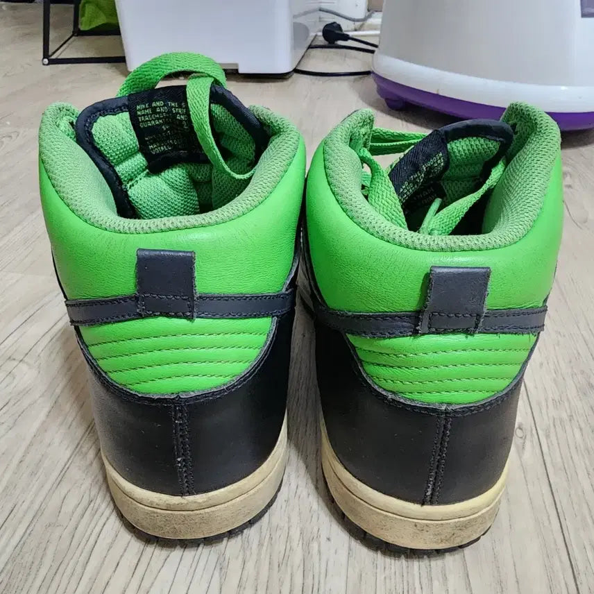 [BUNJANG] Nike Dunk High Anthracite Black Volt Sneakers / 나이키 덩크 하이 안트라사이트 블랙볼트 255mm