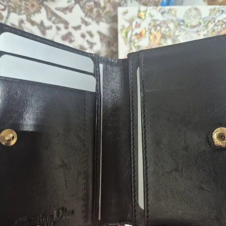 [BUNJANG] Dior Lady Card Wallet / 디올 레이디 카드지갑 블랙 페이던트