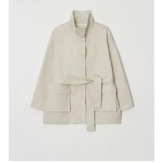 [BUNJANG] Notia Half Trench Jacket Light Beige S / 새상품 ) 노티아 하프 트렌치 자켓 라이트 베이지 / S