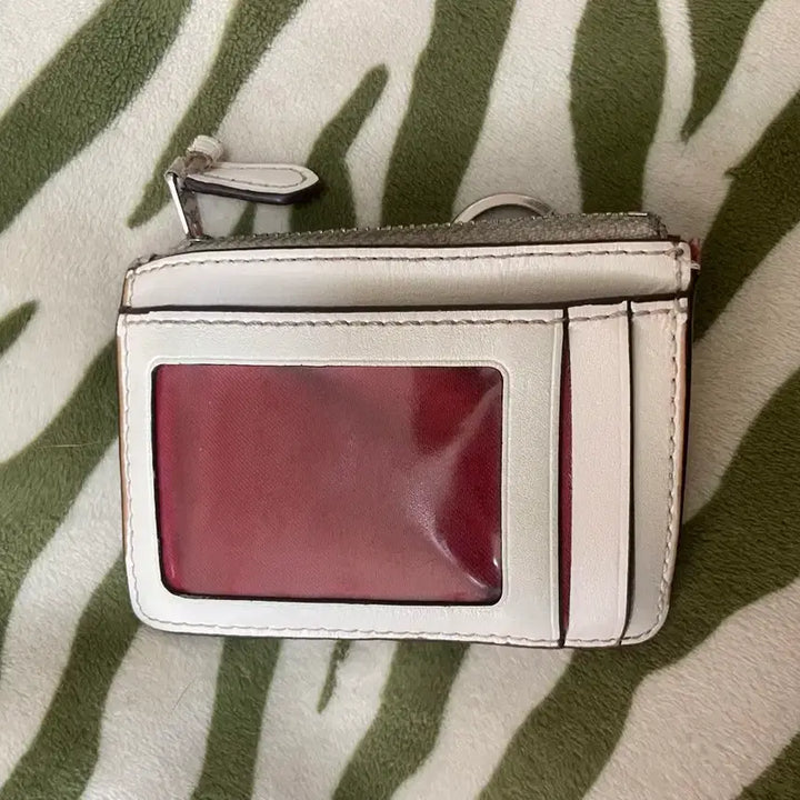 [BUNJANG] Coach Flower Print Card Wallet Keyring / 코치 플라워 프린트 카드 지갑 키링