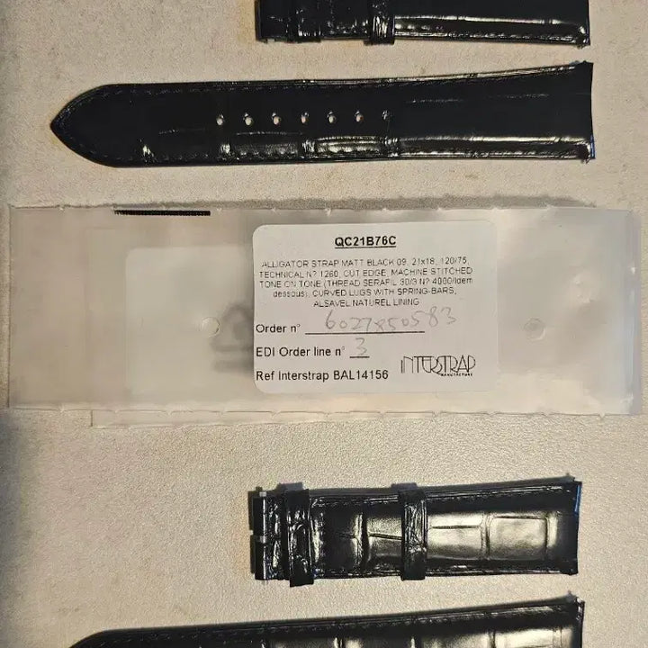 [BUNJANG] Jaeger-LeCoultre 21mm Genuine Straps (Pair) / 예거 르쿨트르 21mm 정품 스트랩 2개